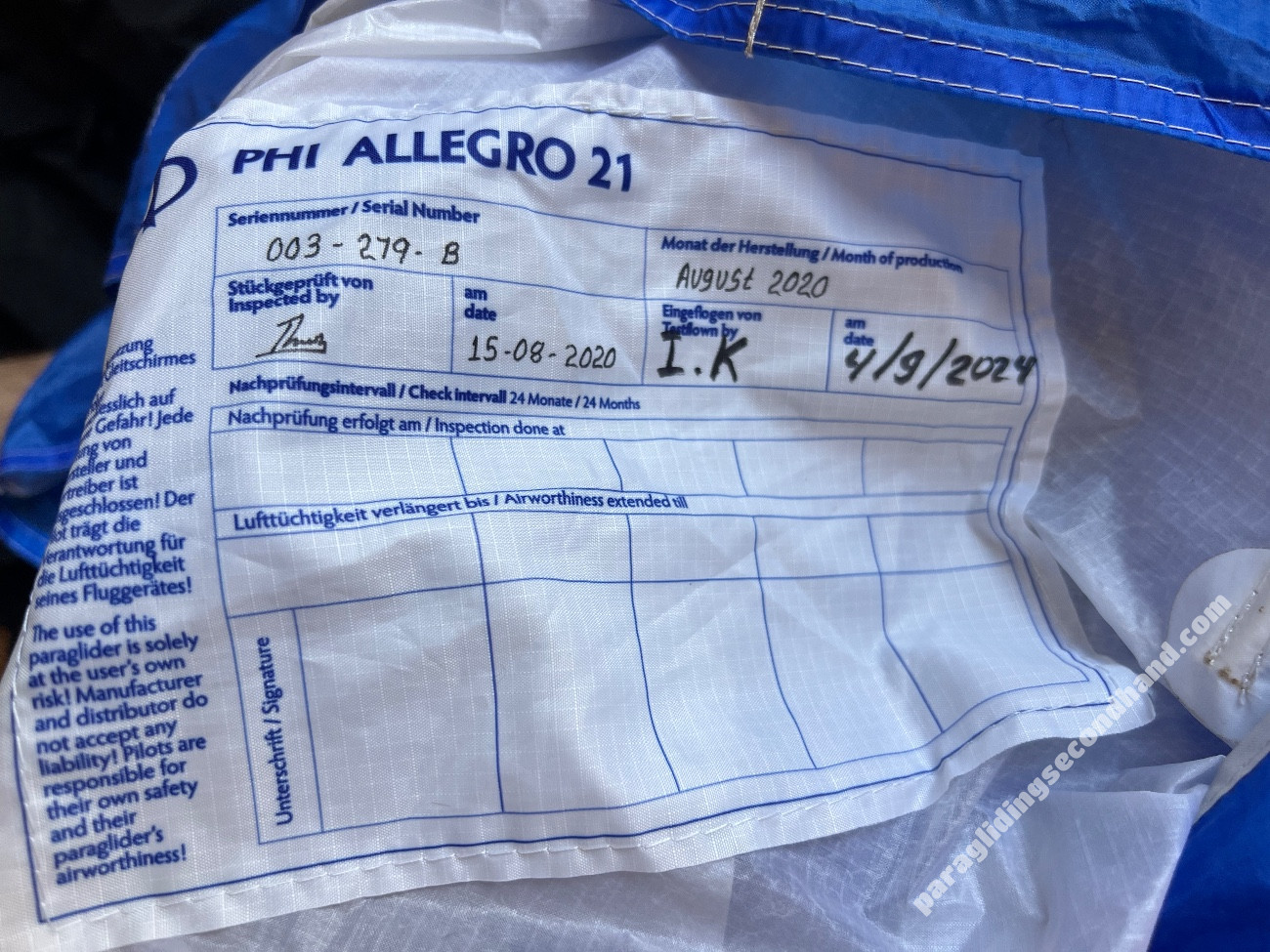 Phi Allegro, M, 2020, (83-103kg), 70h