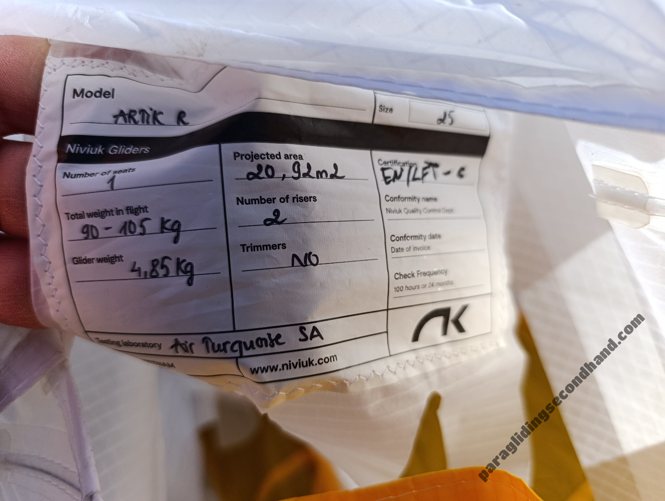 Niviuk ARTIK R, 25, 2023, (90-105kg), 90h