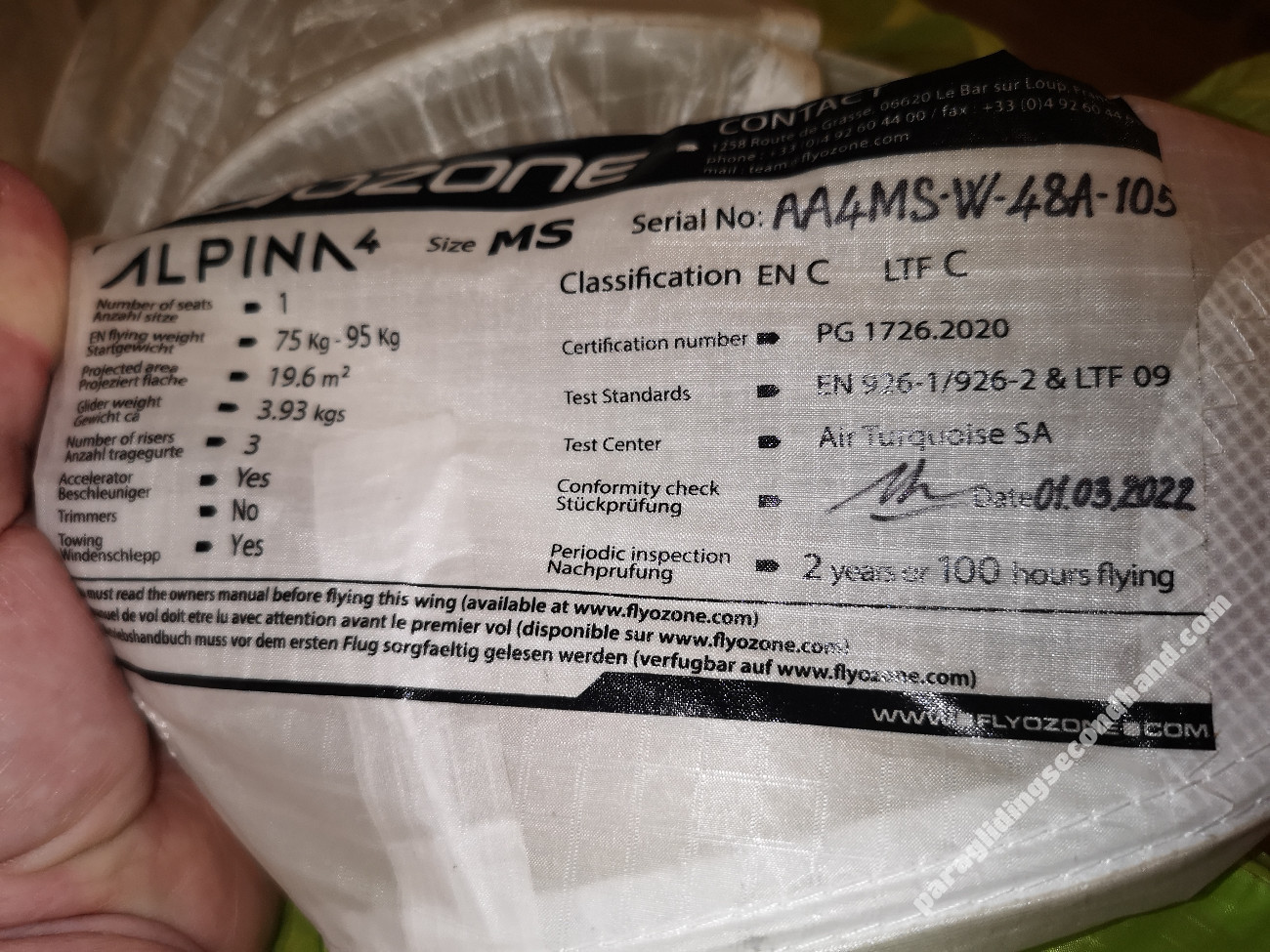 Ozone Alpina 4, MS, 2022, (75-95kg), 200h