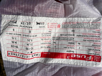 GIN Gliders fuse 3, 37, 2024, (90-190kg), 100h