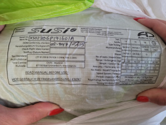 Air Design Susi2 20, 20, 2017, (60-100kg), 50h