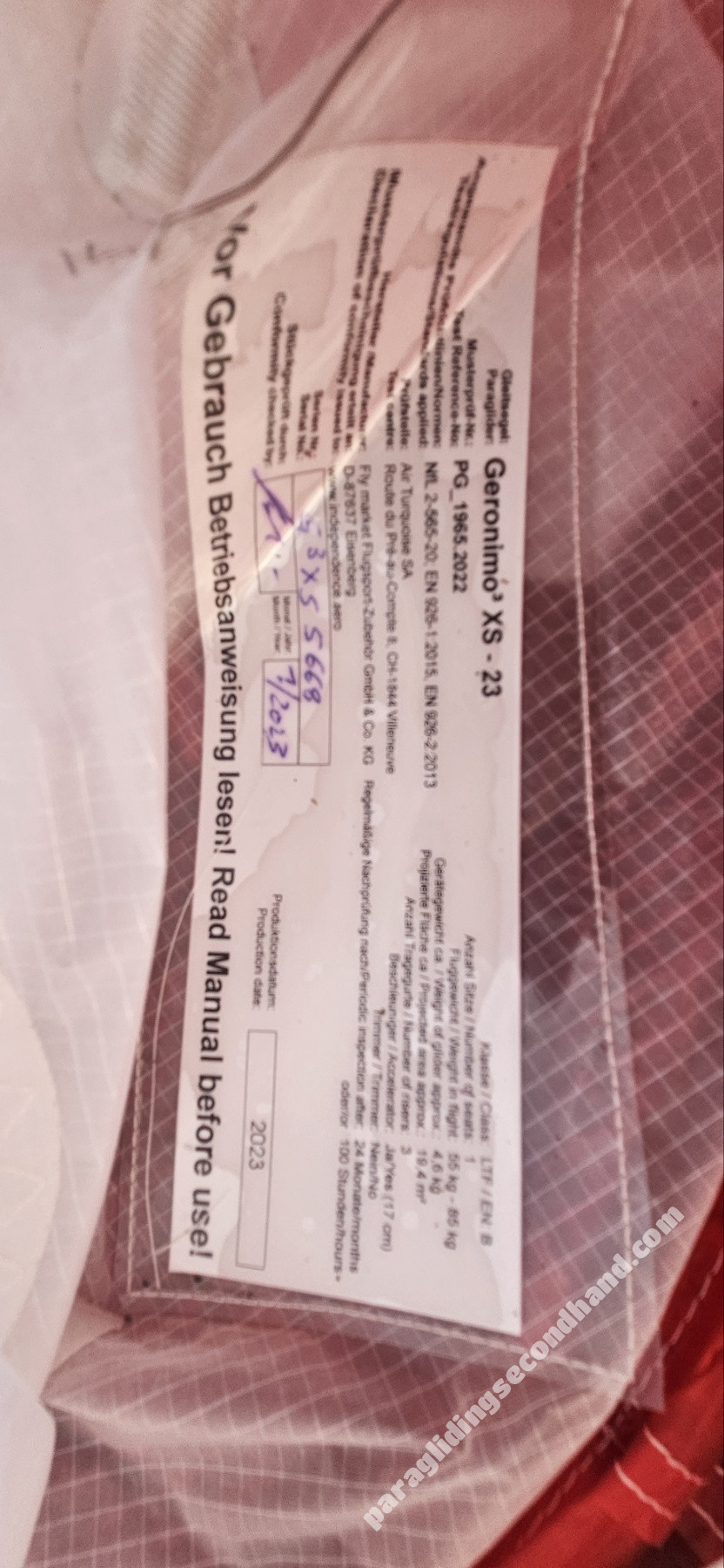 Independence Geronymo3, XS-23, 2023, (55-85kg), 60h