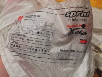 GIN Gliders sprint xalps, M, 2017, (90-110kg), 65h