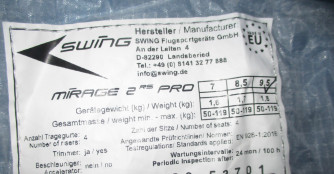 Swing Mirage 2 Rs Pro, 9.5, 2023, (50-119kg), 1h