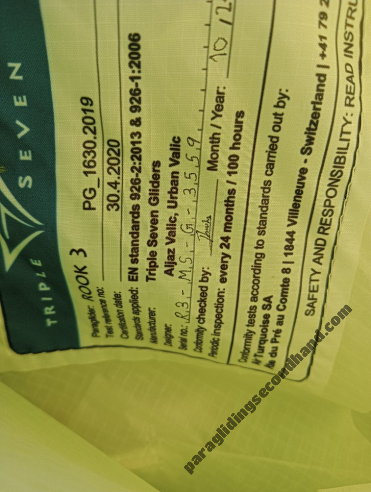 Triple Seven 777 Rook 3, MS, 2021, (80-95kg), 30h