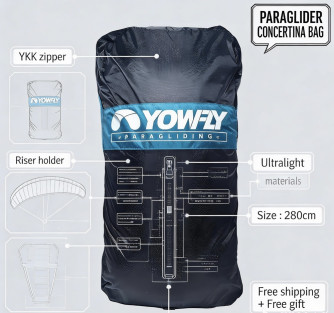 YOWFLY Paraglider Concertina Bag 280cm