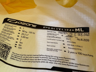 Ozone Photon, ML, 2024, (90-105kg), 22h