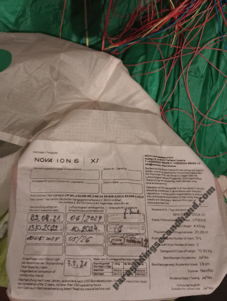 Nova ION 6, XS, 2021, (70-90kg), 105h