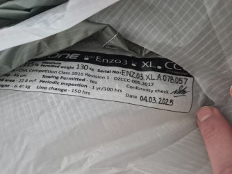 Ozone Enzo 3, XL, 2025, (115-130kg), 40h