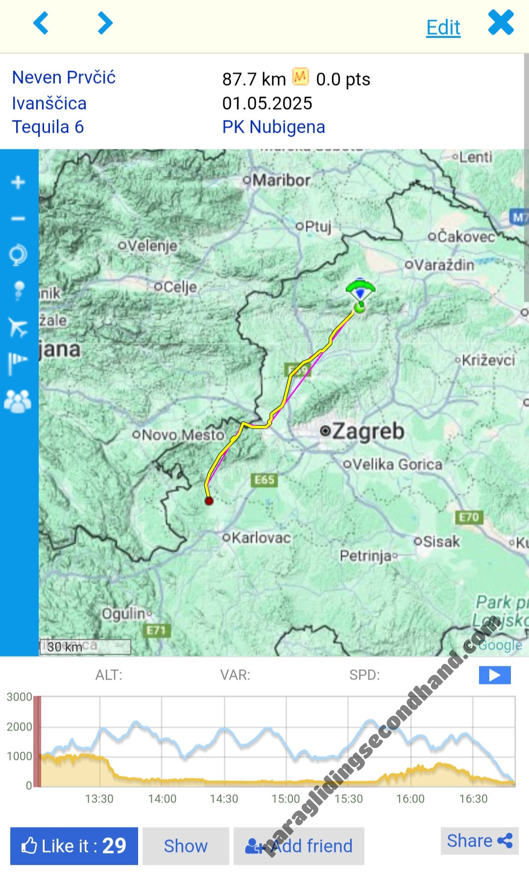 Skywalk Tequila 6, 105, 2024, (85-105kg), 170h