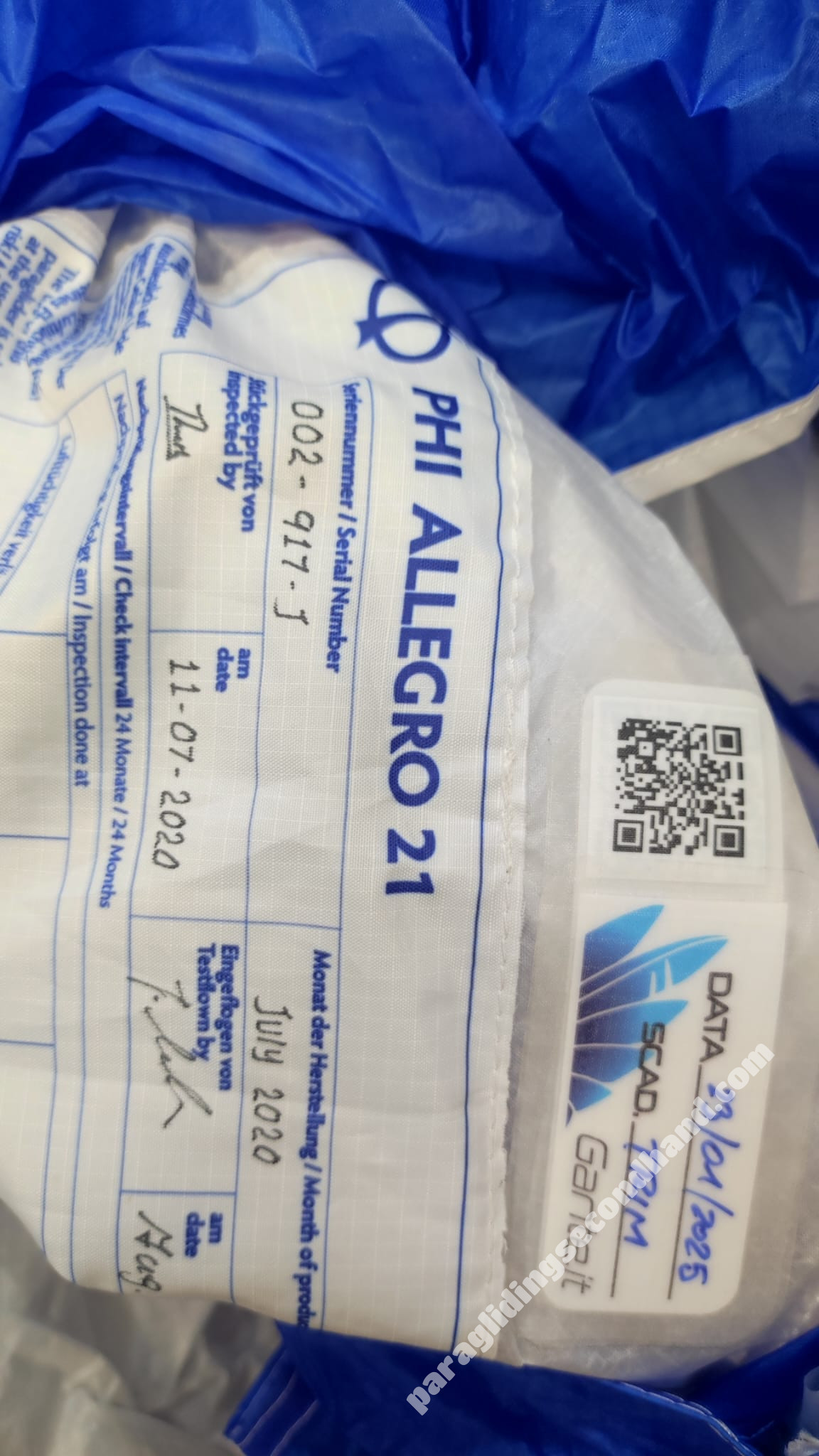 Phi Allegro, ML, 2020, (83-103kg), 50h