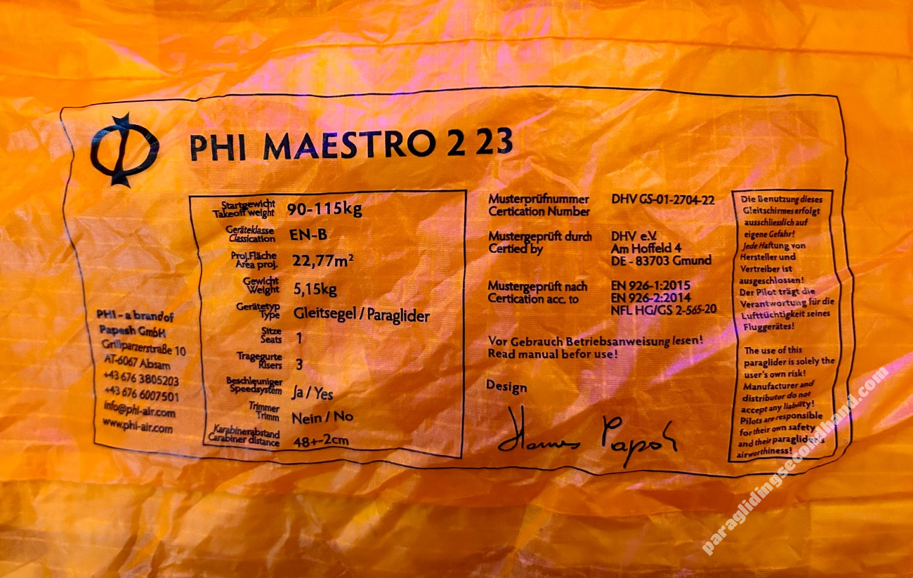 Phi Maestro 2, 23, 2022, (90-110kg), 110h