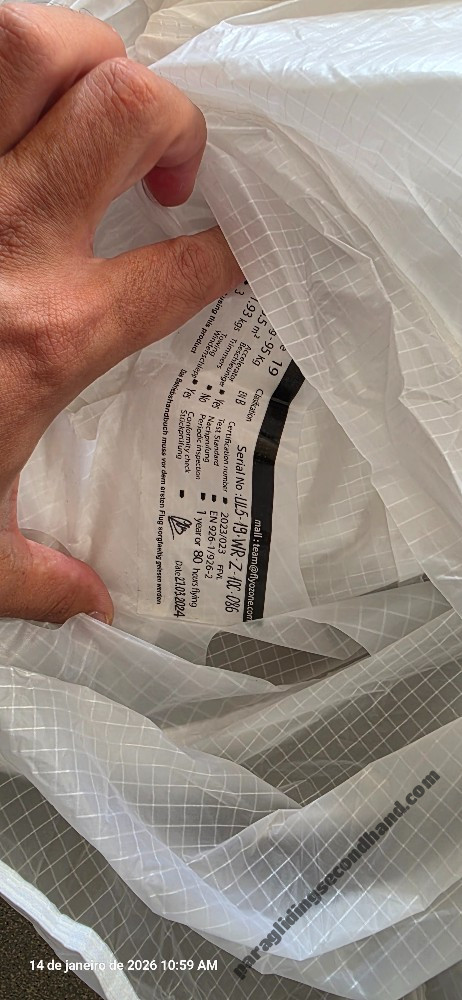 Ozone Ultralight 5, 19, 2024, (55-95kg), 2h