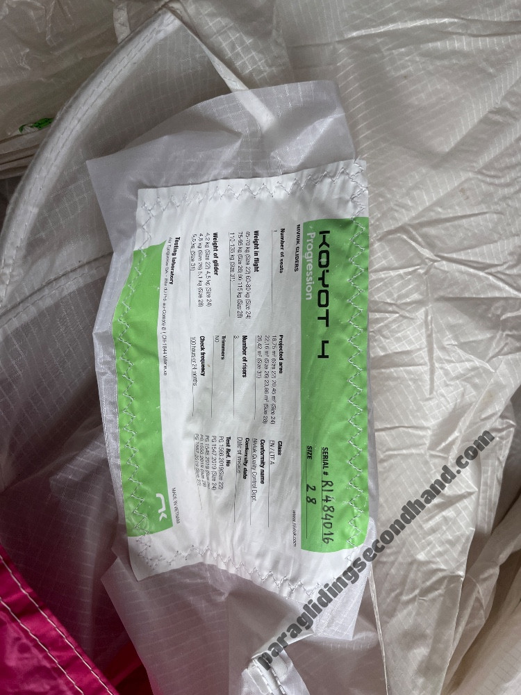 Niviuk Koyot 4, 28, 2022, (90-115kg), 40h