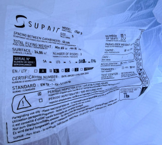 Supair Leaf 3, S, 2024, (65-85kg), 10h