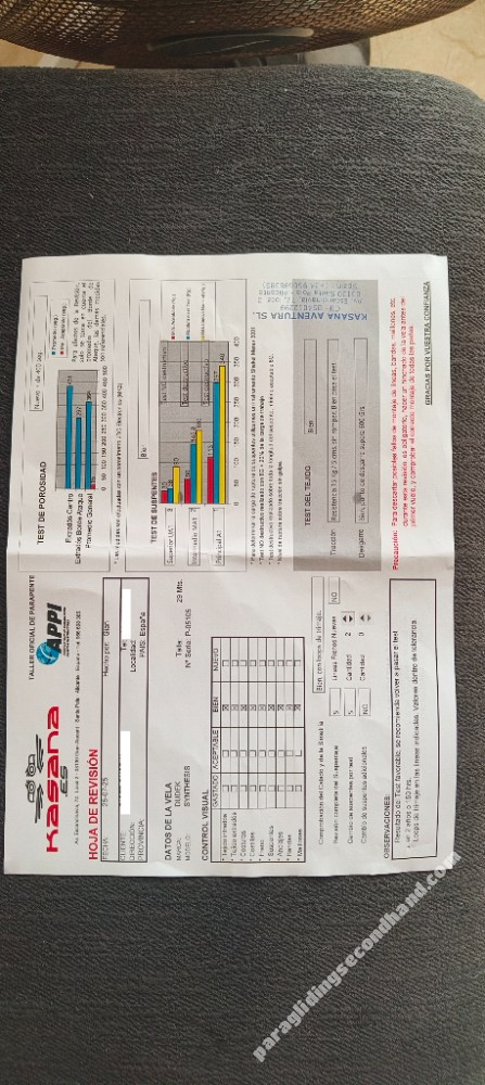 Paramotor kit, Parapower Solo 210, Dudek Synthesis 29 after inspection