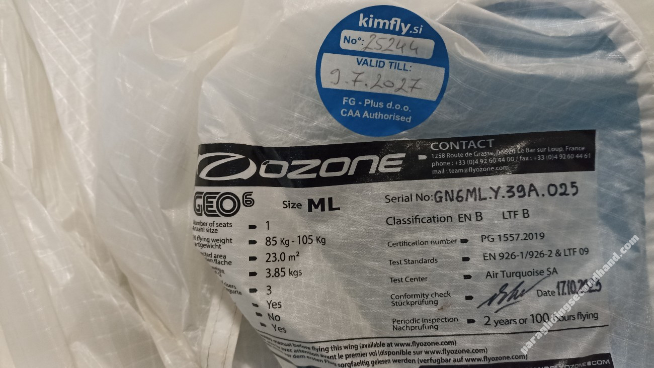 Ozone Geo 6  ML, ML, 2023, (85-105kg), 100h