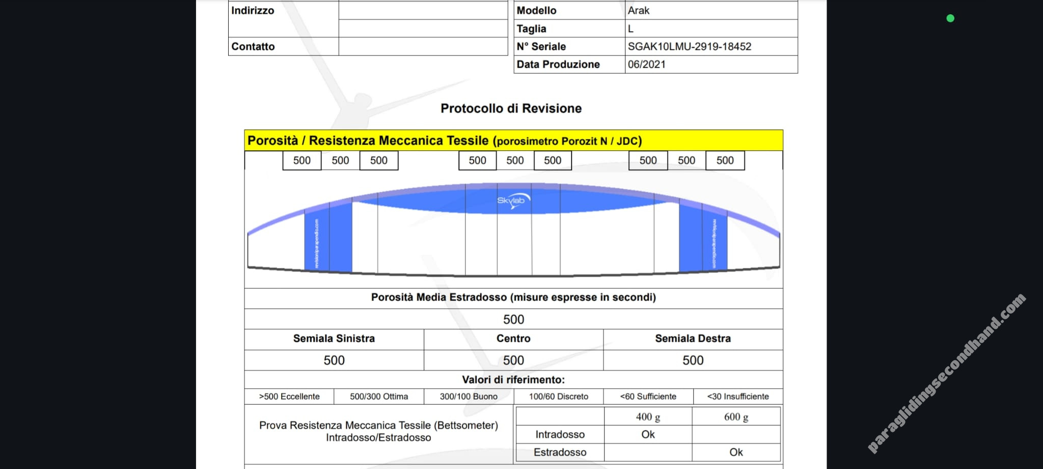 Skywalk Arak, L, 2021, (100-120kg), 170h