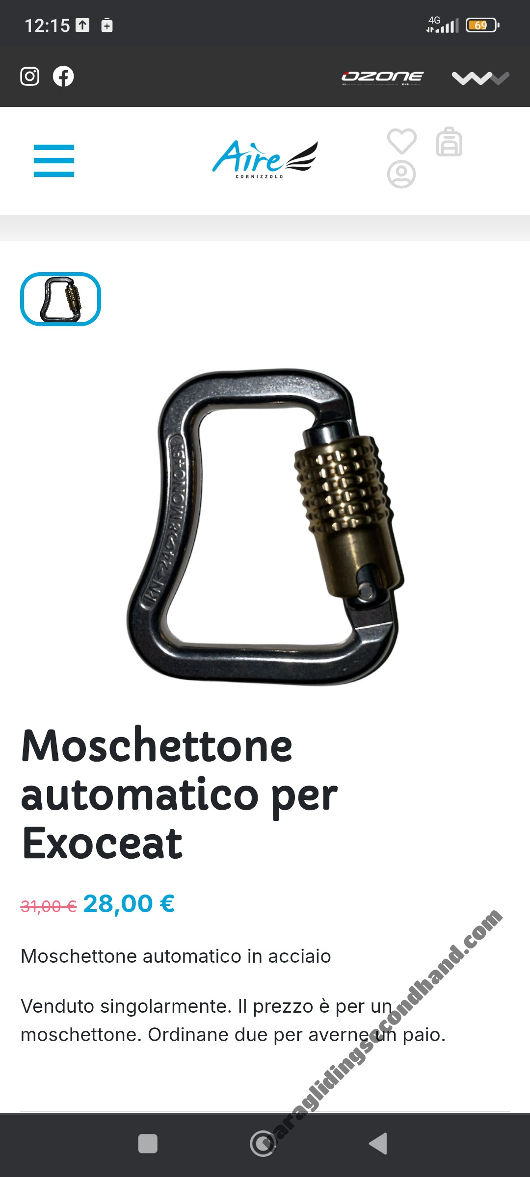 carabiners pair steel