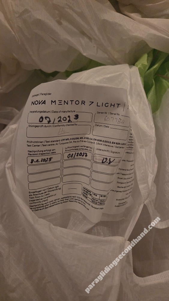 Nova Mentor 7 Light, S, 2023, (80-105kg), 40h