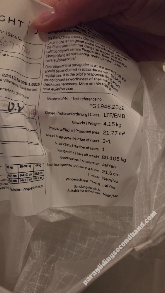 Nova Mentor 7 Light, S, 2023, (80-105kg), 40h