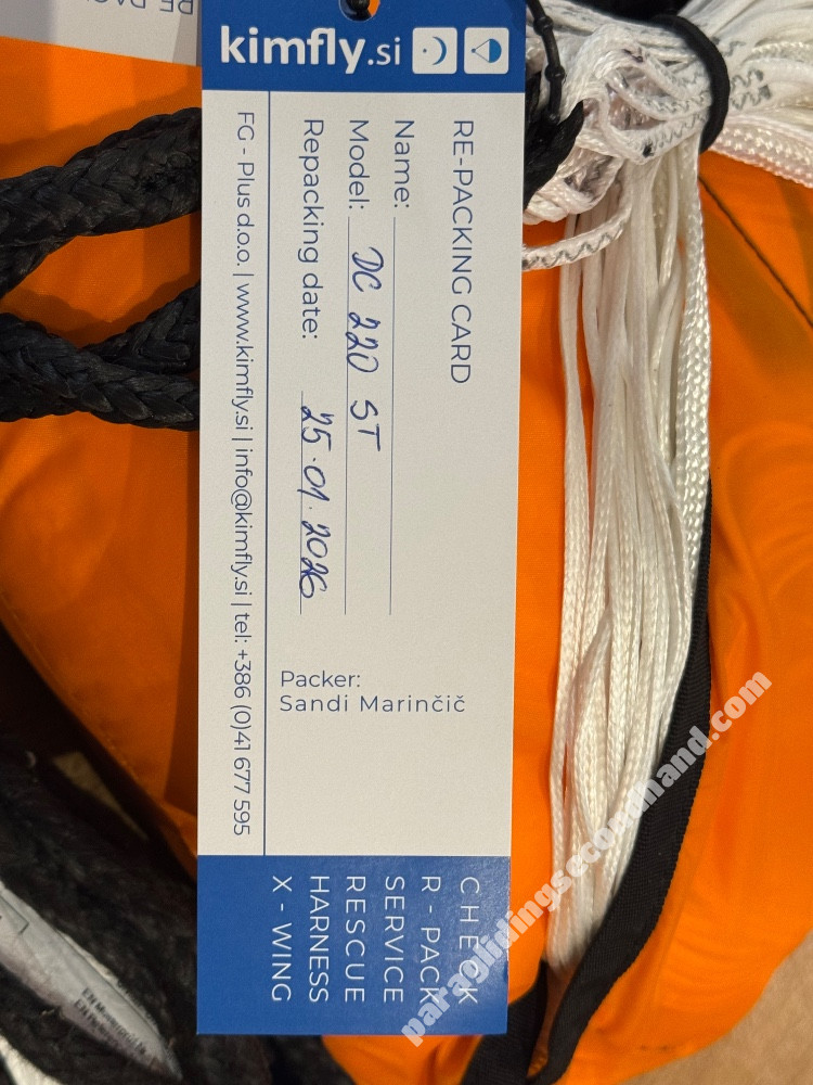 CHARLY TARGETcross 220 ST – Tandem Steerable Reserve Parachute