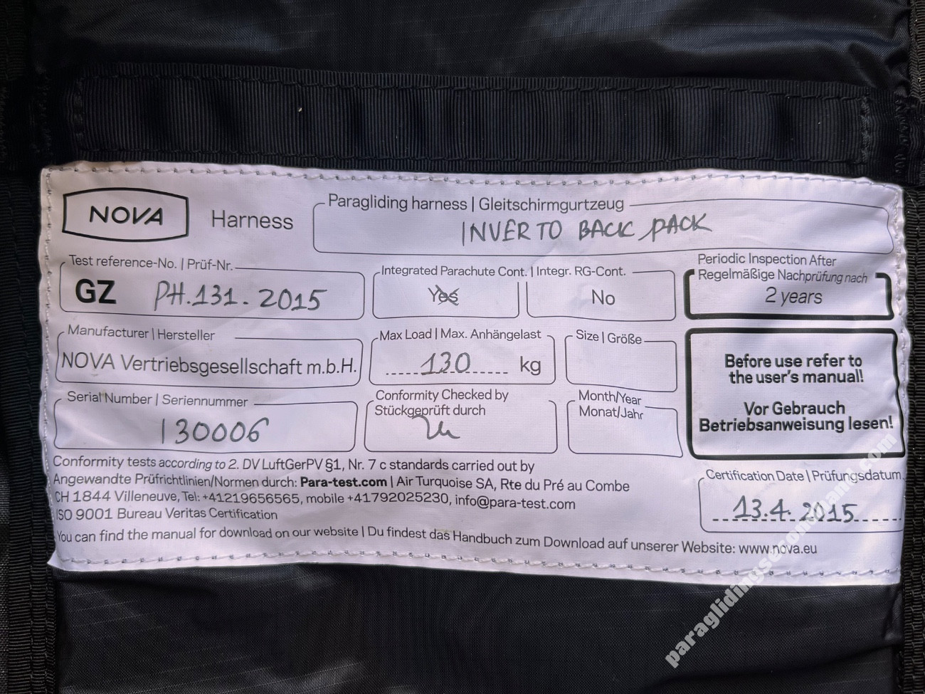 Nova MONTIS+, M, 2015