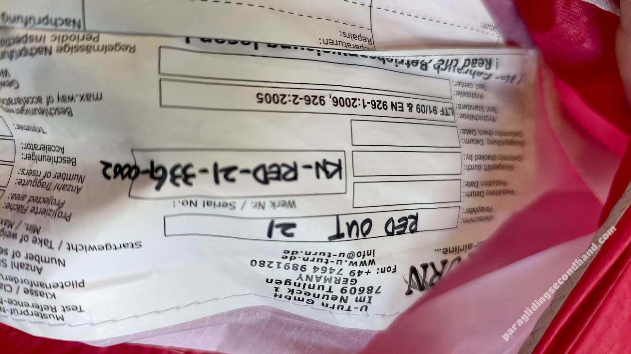 U-Turn Red out, 21, 2020, (60-120kg), 40h