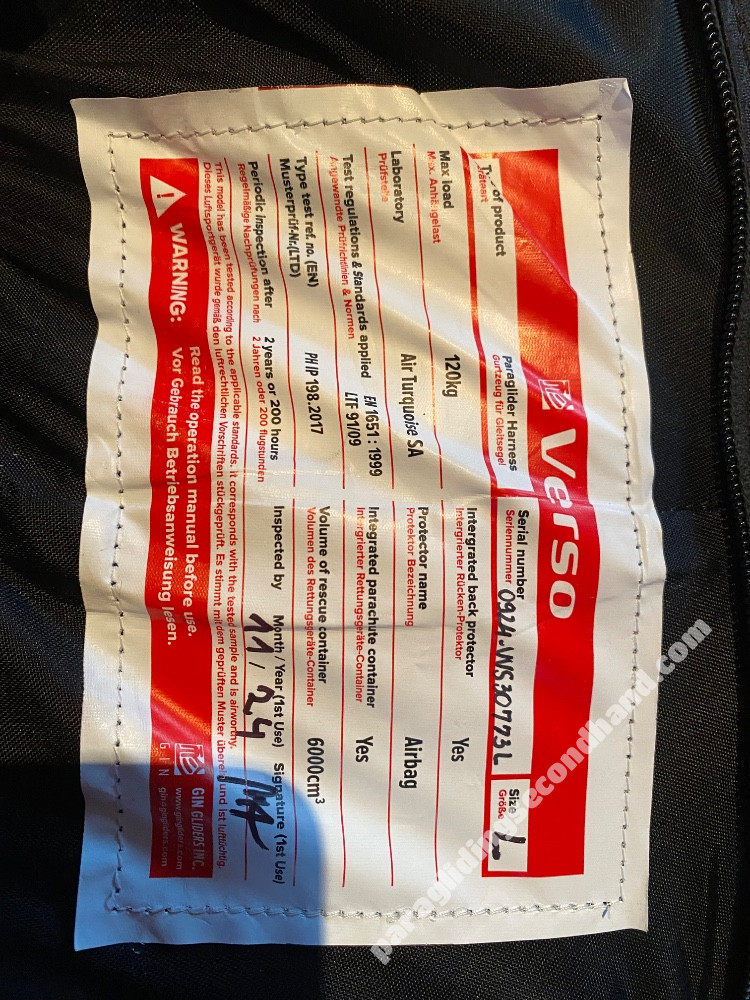 GIN Gliders Verso 3, L, 2024