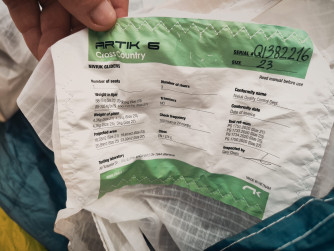 Niviuk Artik 6, 23, 2021, (70-90kg), 150h