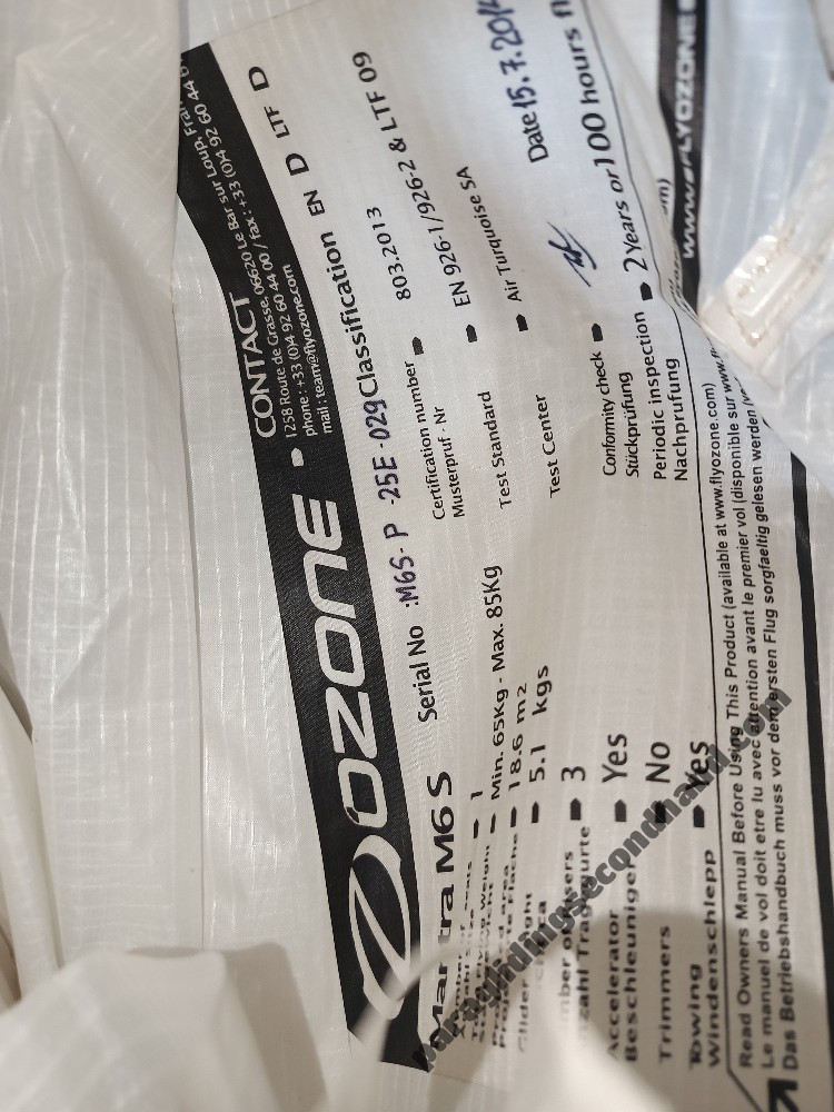 Ozone Mantra6, sm, 2014, (75-85kg), 150h