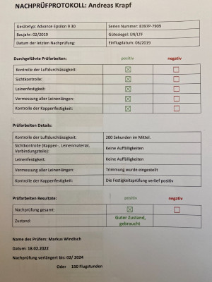 Advance Epsilon 9 30, 2019, (105-128kg), 80h